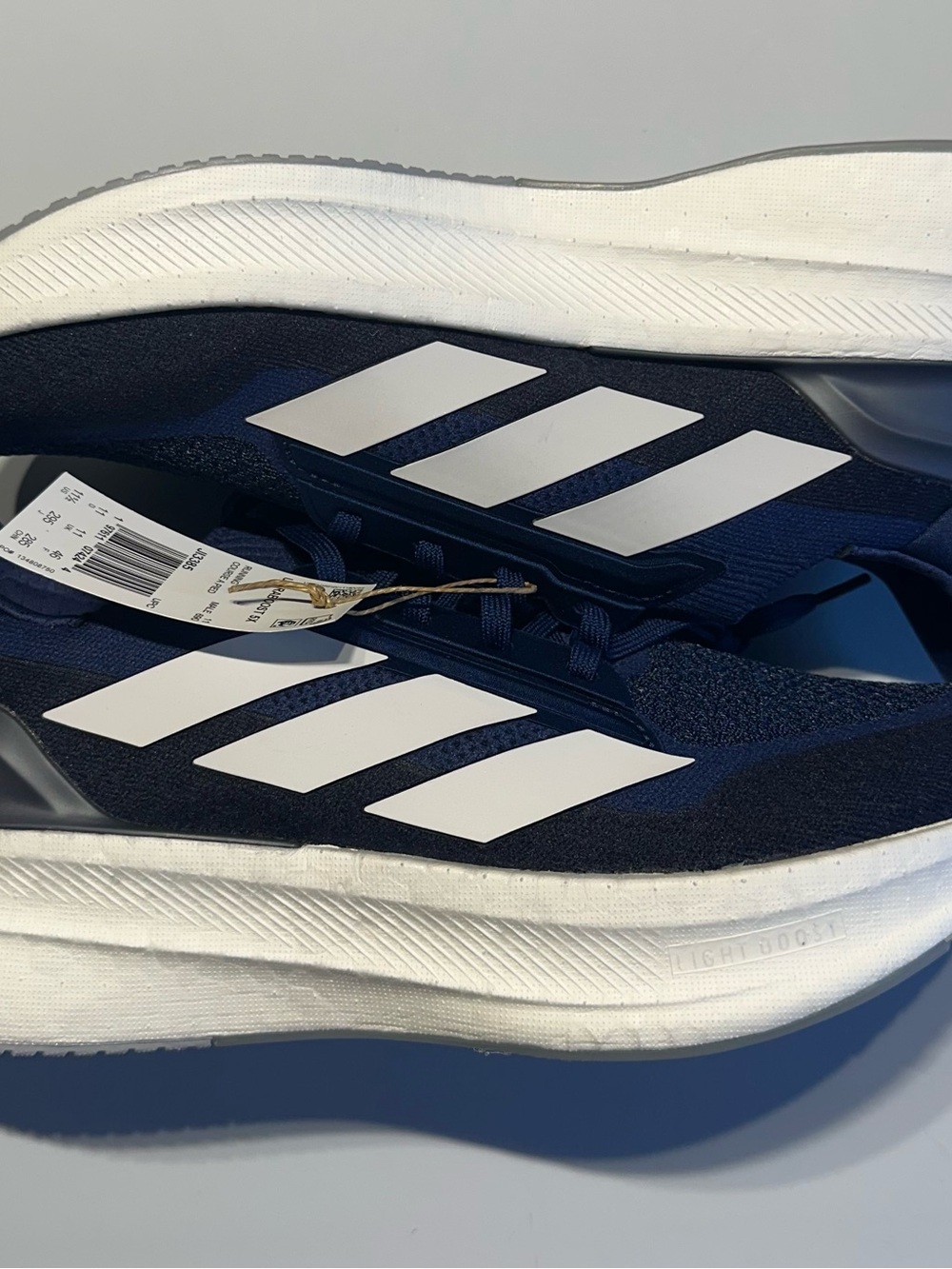 Adidas Ultraboost 5X Navy Blue White Shoes Athletic Men's Size 11.5 JI3385